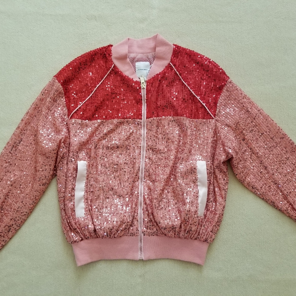 Silvian Heach Siquin Bomber Jacket Women/Girls Size XXS